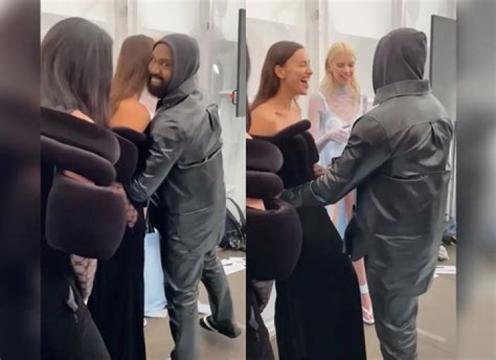 
Are Kanye West and Irina Shayk dating Again? flirty moment at London Fashion Week 