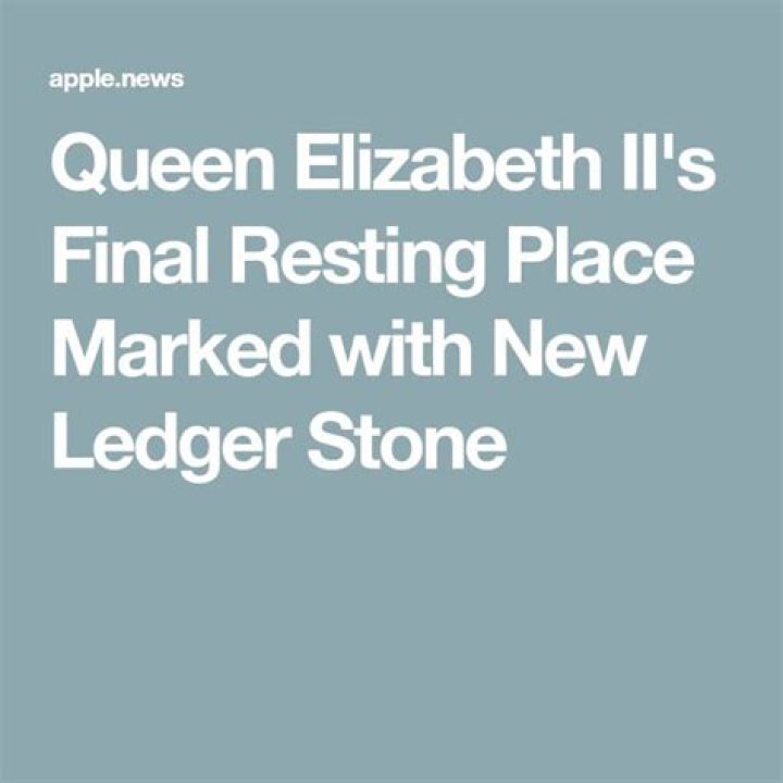 
Queen Elizabeth II’s Final Resting Place Marked with New Ledger Stone 