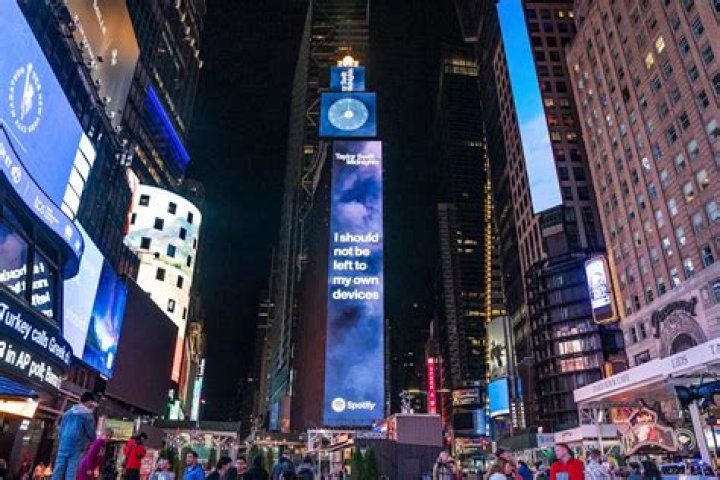 
Taylor Swift Teases Mysterious ‘Midnights’ Lyric in Times Square as She Unveils Release Schedule 